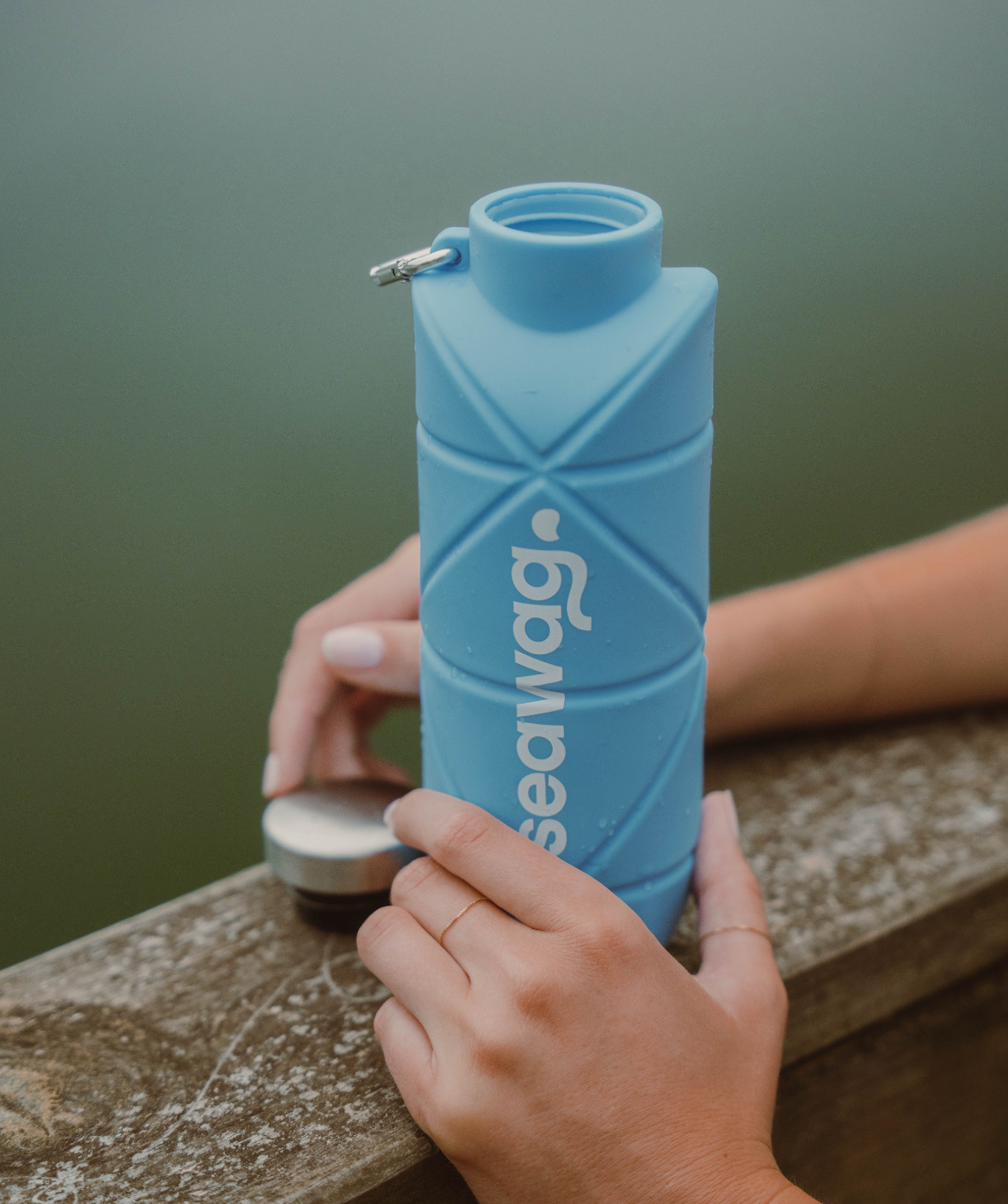 Foldable Bottle Blue